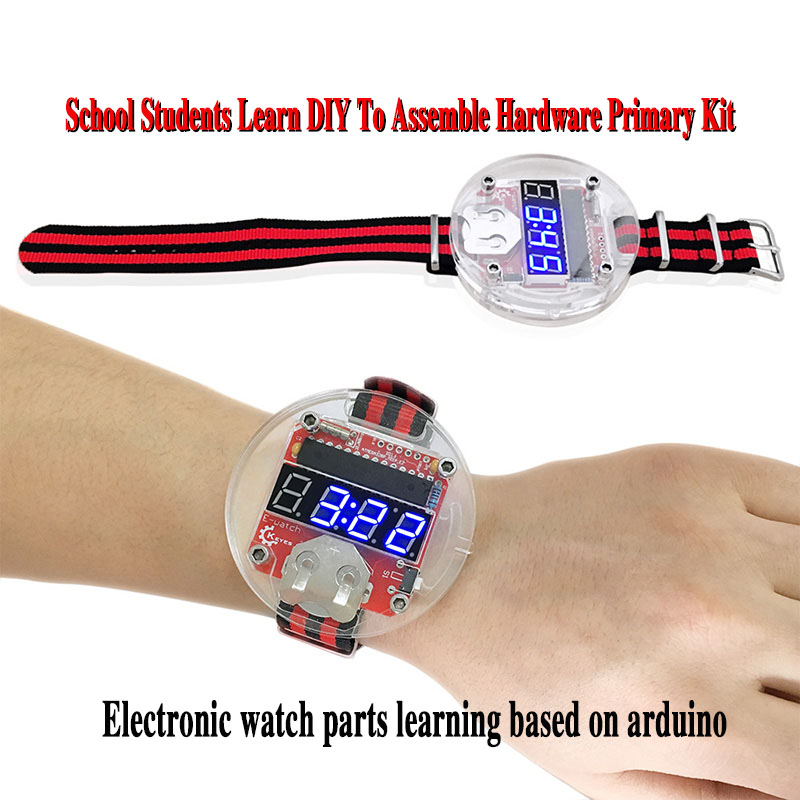 Learn Diy Electronics - Enkele chip LED-kit Klok DIY Big