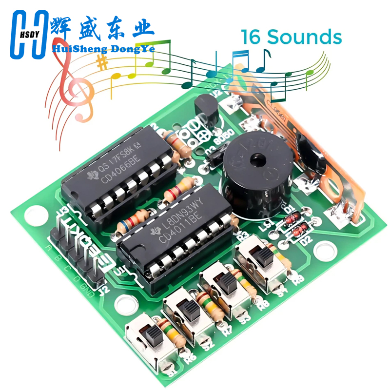 Diy Audio Electronics Kit - 16 Muziek Klankkast BOX-16 Board 16-Tone