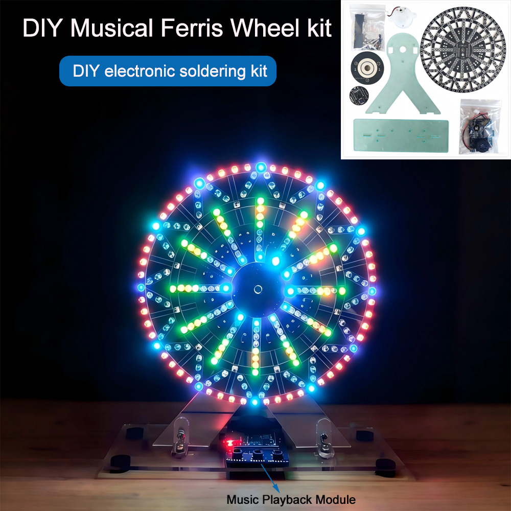 Diy Electronics Com - Doe-het-zelf elektronische kits LED-verlichte muzikale reuzenrad