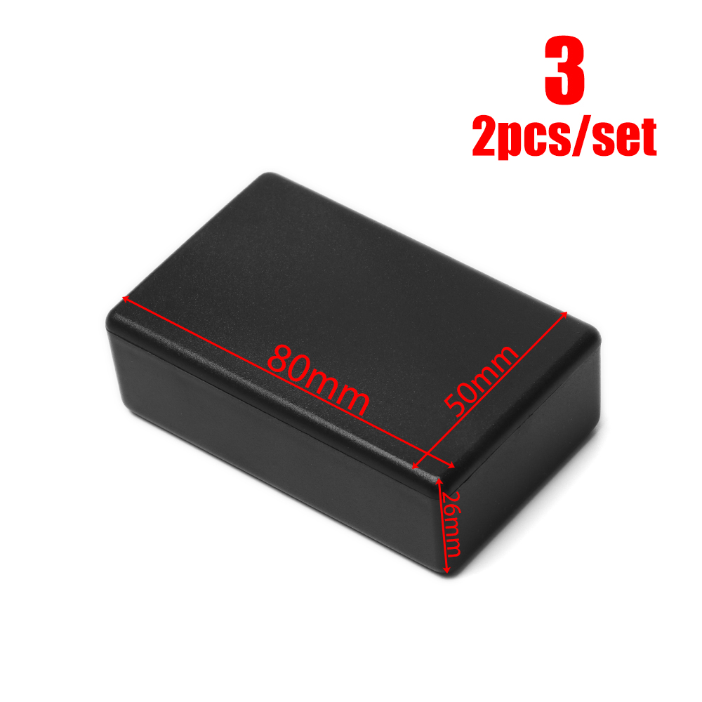Diy Enclosure For Electronics - 1/2 stuks Zwarte DIY ABS Plastic