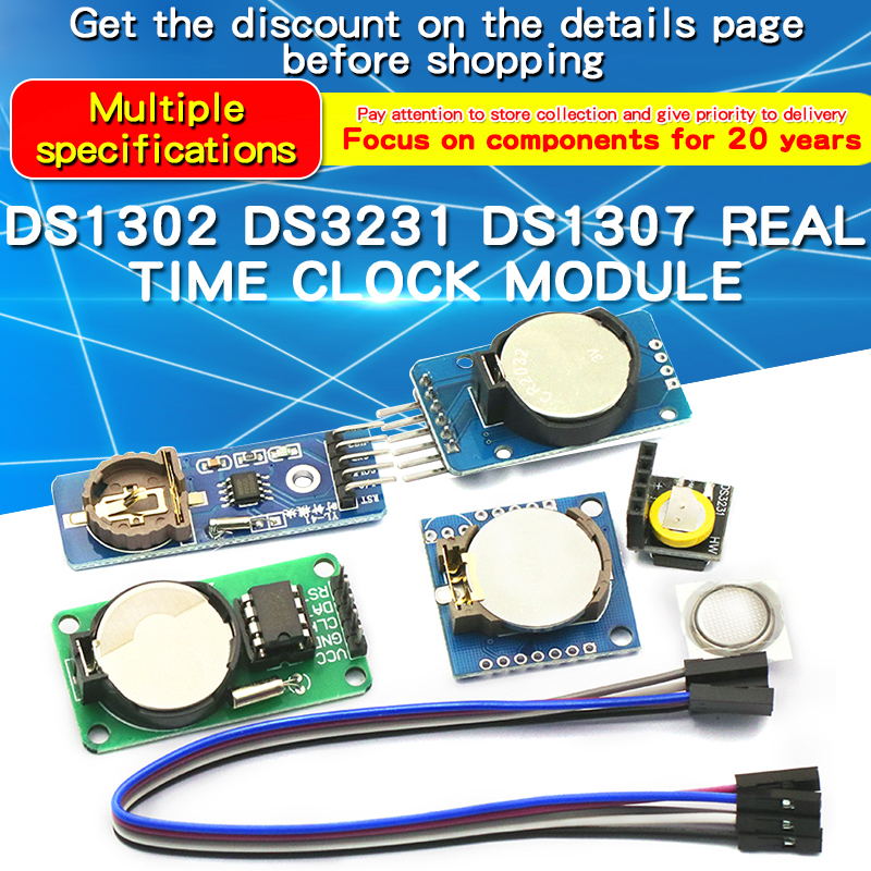 Rtc Module Ds3231 - 1PCS DS1302/DS1307/PCF8563/DS3231 AT24C32 I2C IIC Geheugen