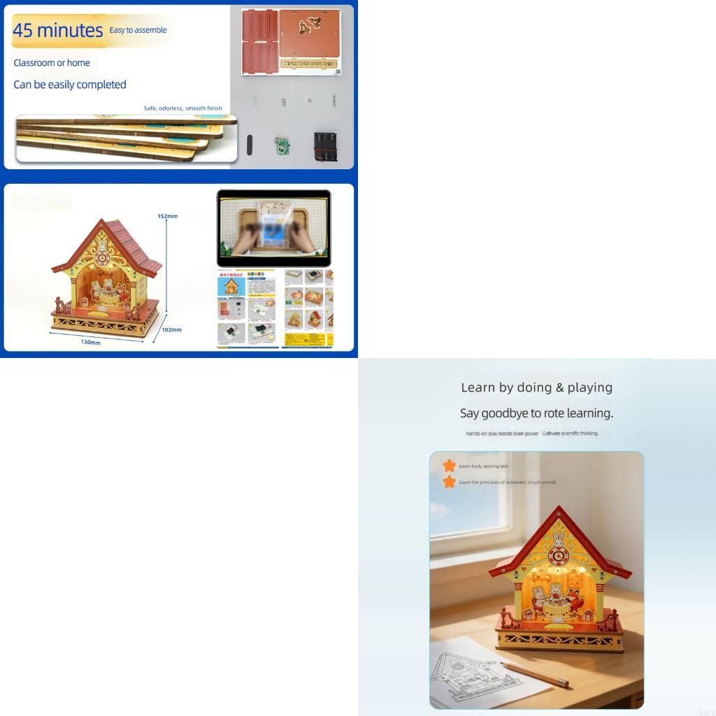 Diy Electronics Projects For Kids - XXFE Elektronisch Cottage Assembly House-model met
