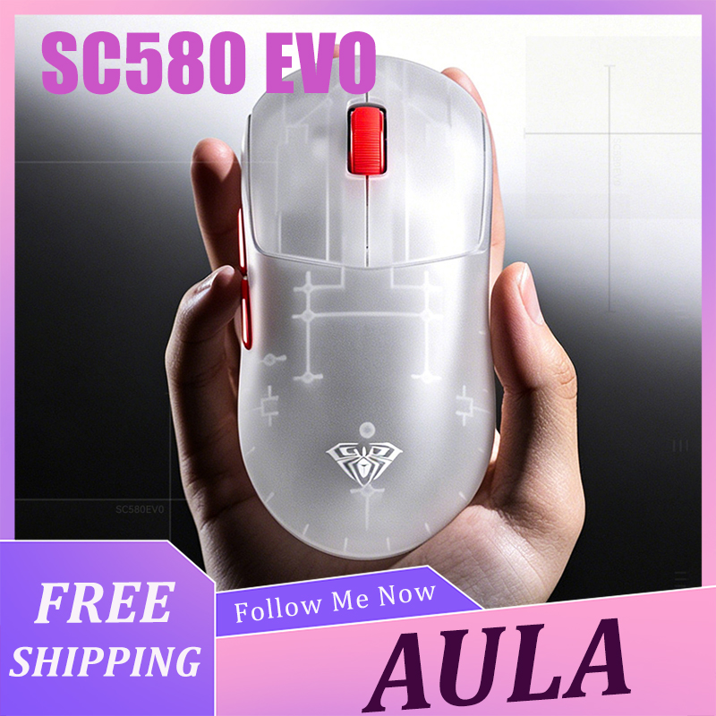 Diy Mouse Electronics - AULA SC580 EVO Muis Lichtgewicht Draadloze