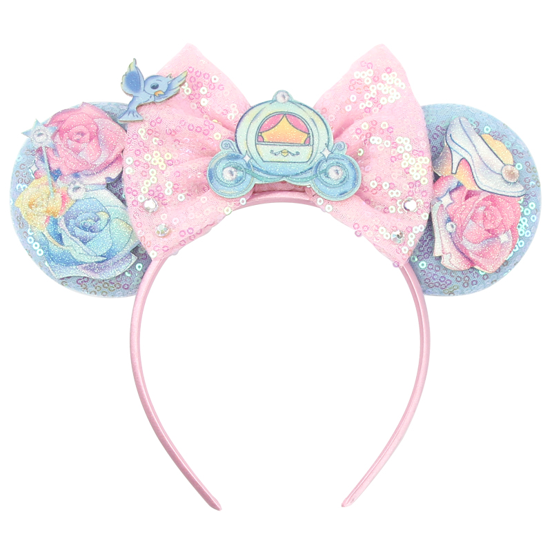 Diy Mouse Electronics - Nieuwe Leuke Muisoren Haarband Dames Pailletten
