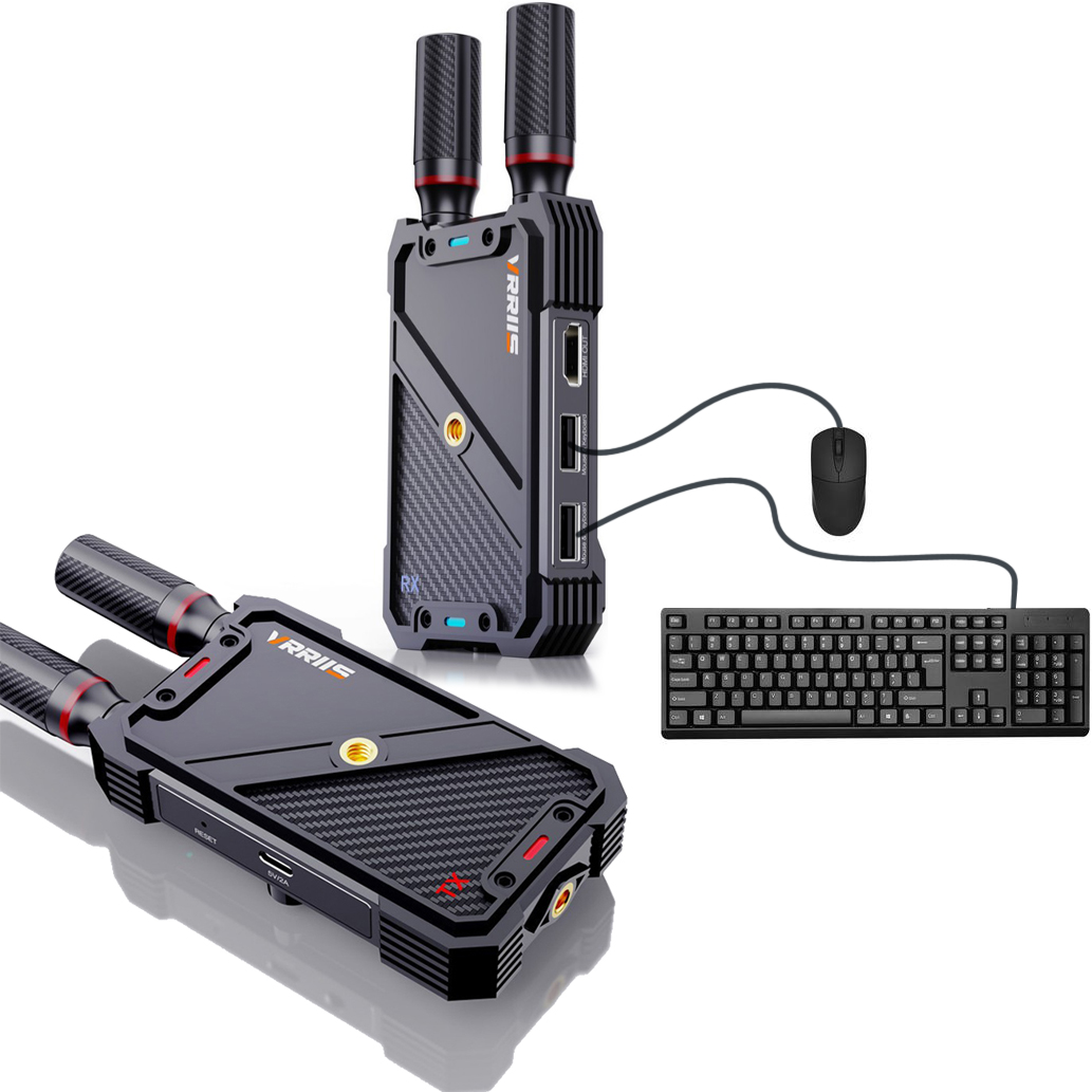 Diy Mouse Electronics - VRRIIS WL082K 400m Draadloze HDMI KVM
